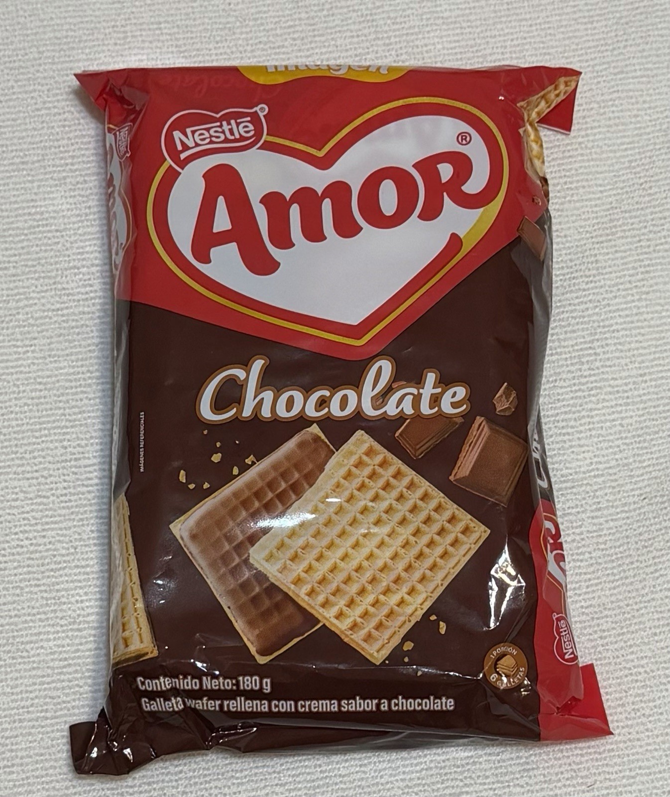 Nestle Amor Galleta Chocolate (Chocolate Wafer) – Product of Ecuador 8 Units
