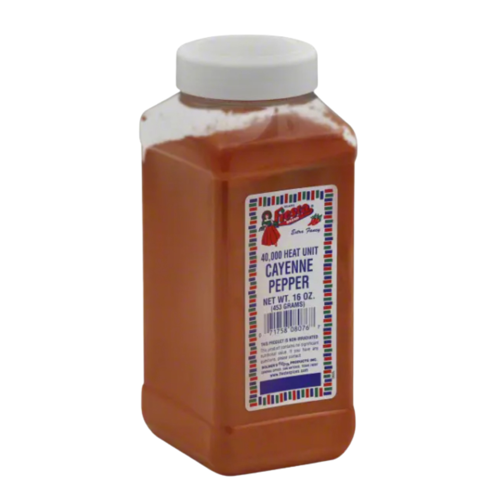 Bolner’s Fiesta Cayenne Pepper 16 oz Large Bottle 40,000 Heat Unit Texas Spice