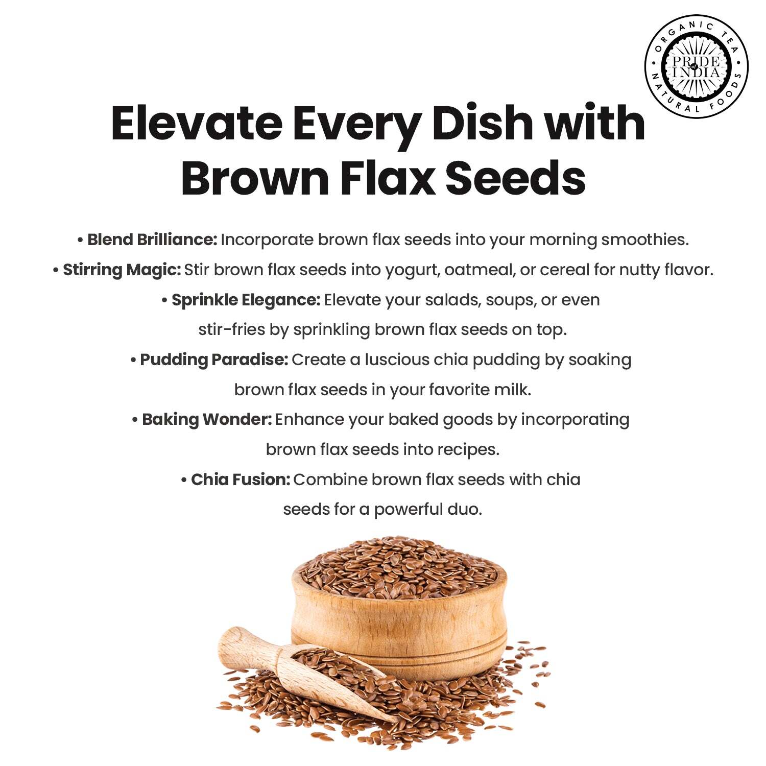Whole Brown Flax Seeds – Omega-3 & Lignan Superfood Jar