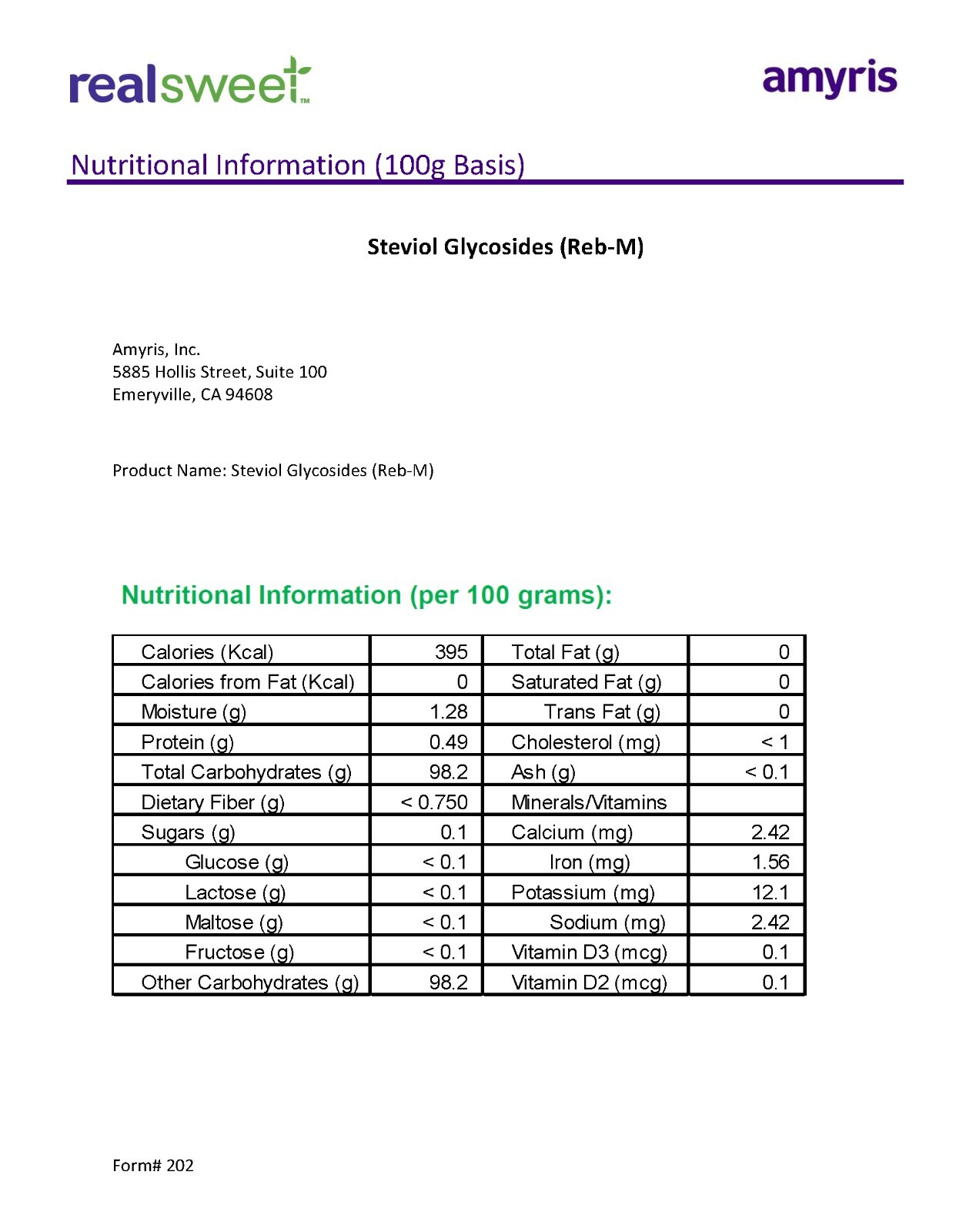 Stevia Rebaudioside-M (Reb-M), 30 grams, Wholesale Pricing, over 1,000 servings