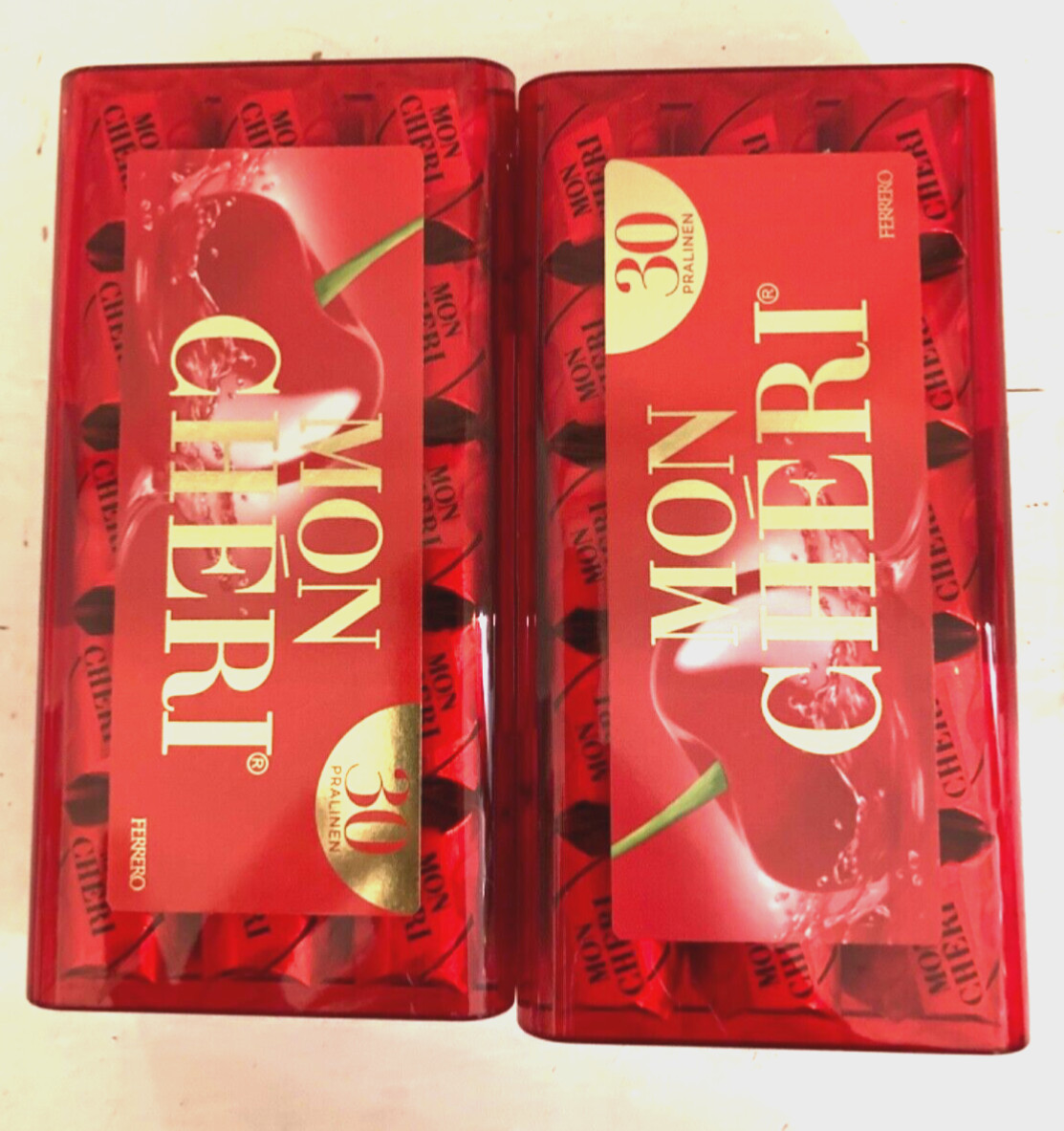 FRESH BOXES 60 PCS total germany Ferrero Mon Cheri CHERRY chocolate 04/2024