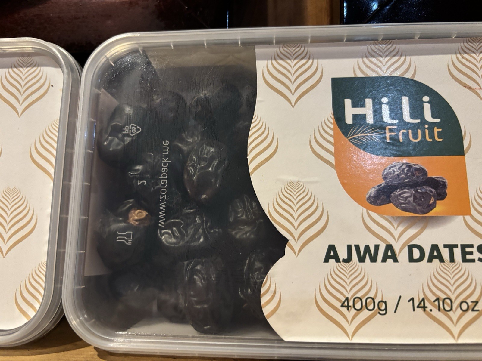 Hili Fruit Ajwa Dates 400 gr/ 14.10 oz. Resealable Bag Agro Sun High Quality