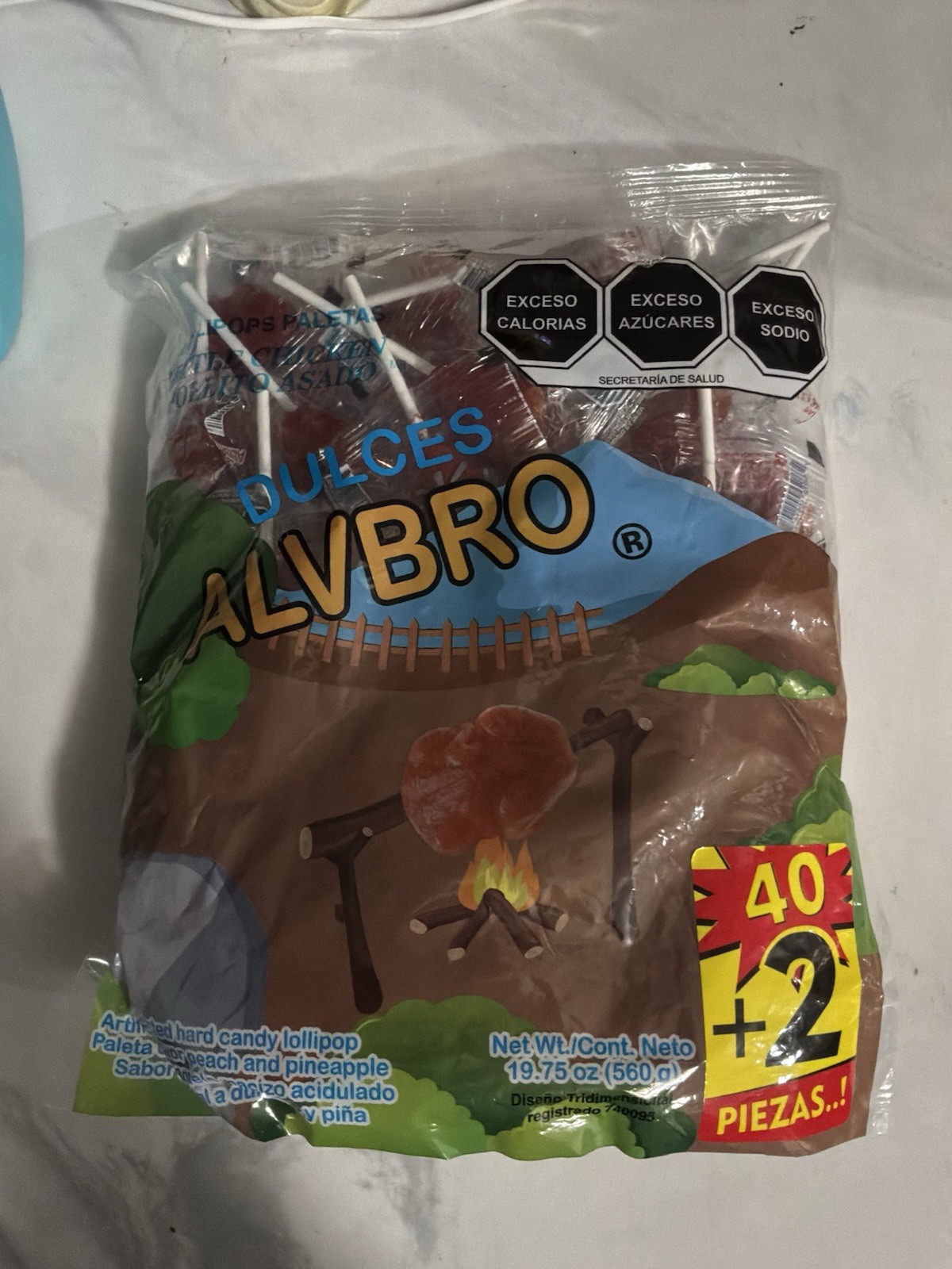Pollito Asado Spicy Mexican Lollipops 40 Pieces From Mexico