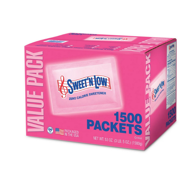 Sweet’N Low Zero Calorie Sweetener Value Pack, 1500 count, 53 oz