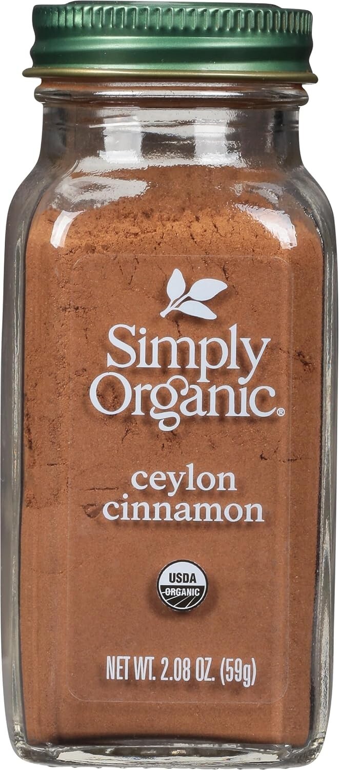 Simply Organic Organic Ground Ceylon Cinnamon, GMO Free 2.08 oz Bottle