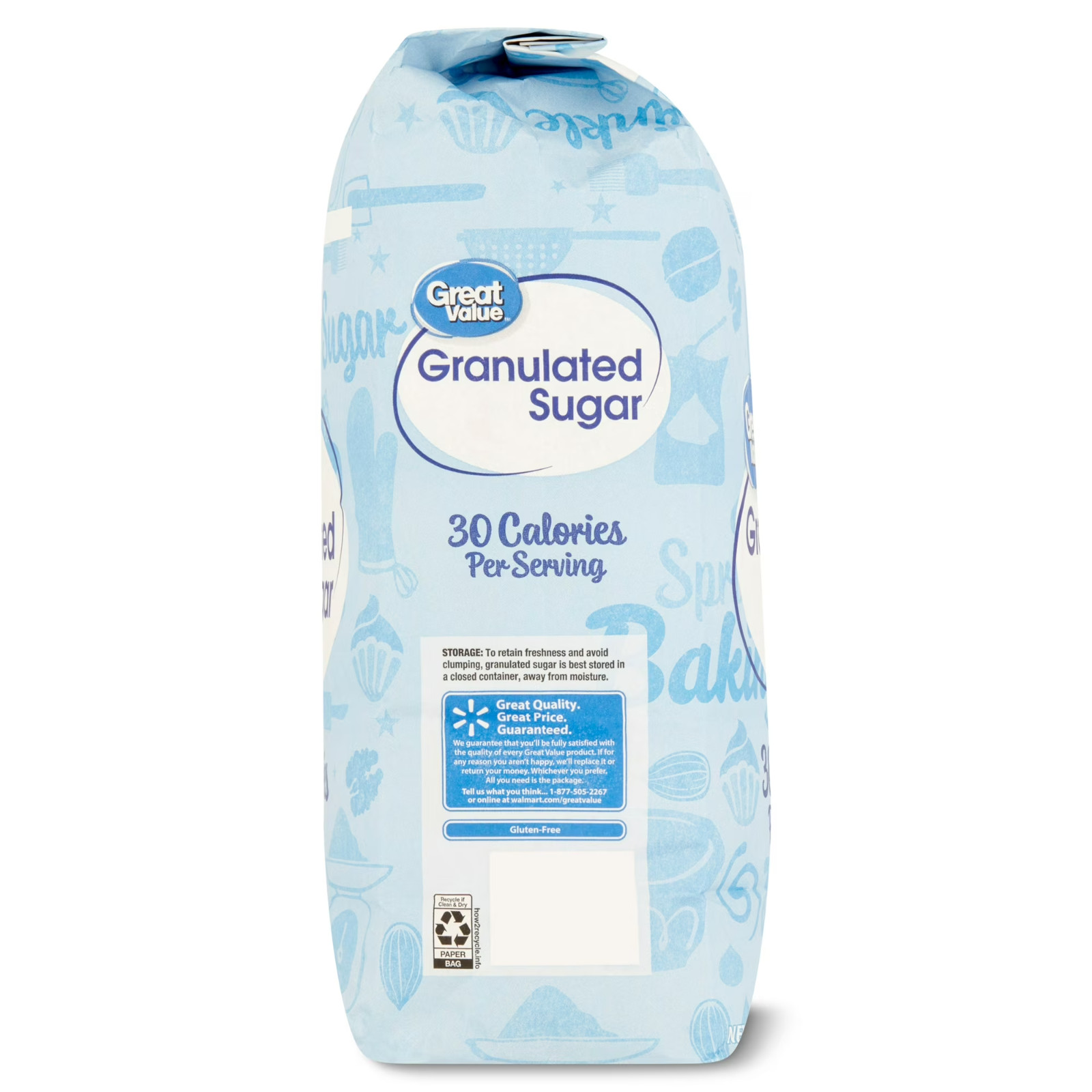 Great Value Granulated Sugar 10 lb – 2 Pack Pure White Baking Bulk Supply