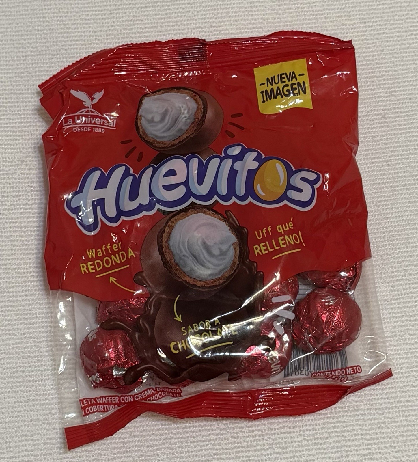 Huevitos La Universal Ecuador Dulce Ecuatoriano 15 Unidades 75g