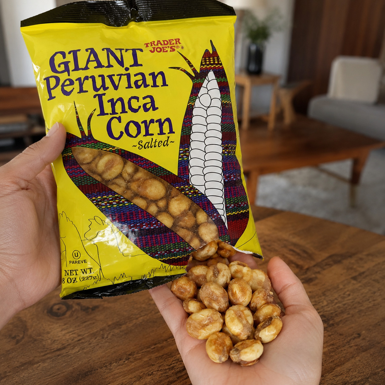 4 Pack Trader Joe’s Giant Peruvian Inca Corn Salted 8 oz