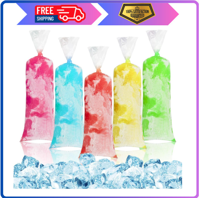 100 Ice Candy Plastic Bags – 4X12 Bolsas Para Bolis De Hielo Mexicanos Freeze