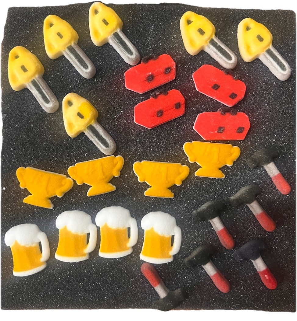 Sports Golf Tools Edible Sugar Decorations Father’s Day Cake Decor Lot