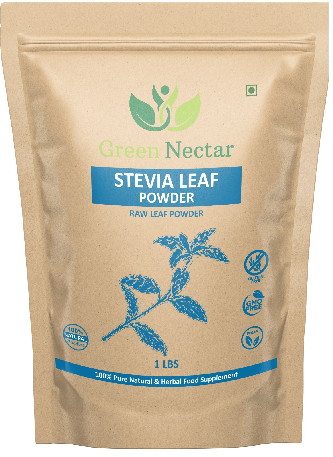 Green Stevia Leaf Powder 1 lb | Mild Sweetener, Sugar Substitute, Zero Calories