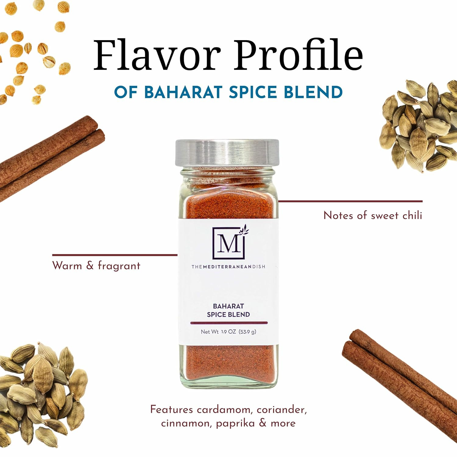 Baharat Spice Blend – Middle Eastern Seasoning for Cooking, Kosher | Warm, fragr