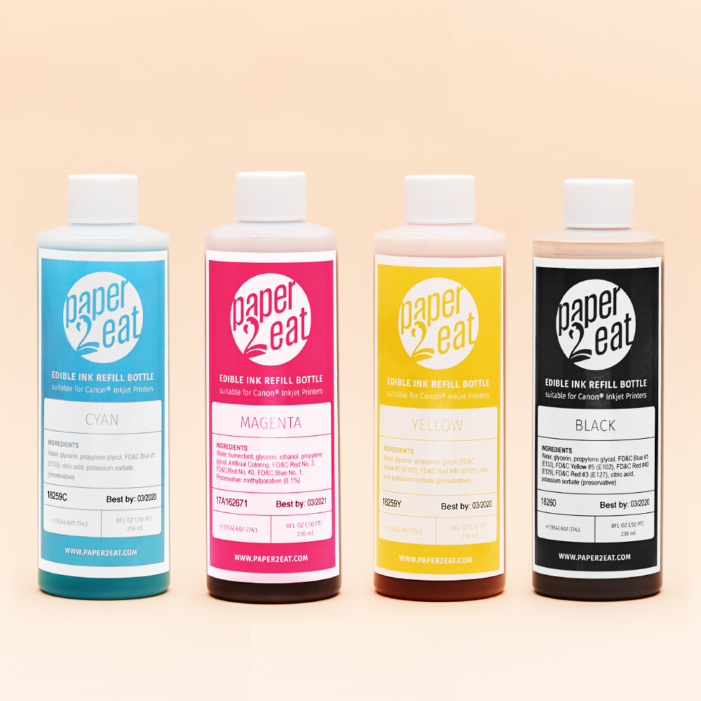 16 fl.oz. (472 ml) Premium Edible Refill Ink – KOSHER CERTIFIED & FDA COMPLIANT