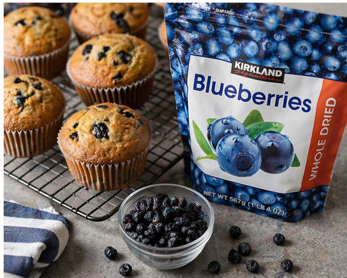 2-Pack Kirkland Signature, Whole Dried Blueberries, 20 oz