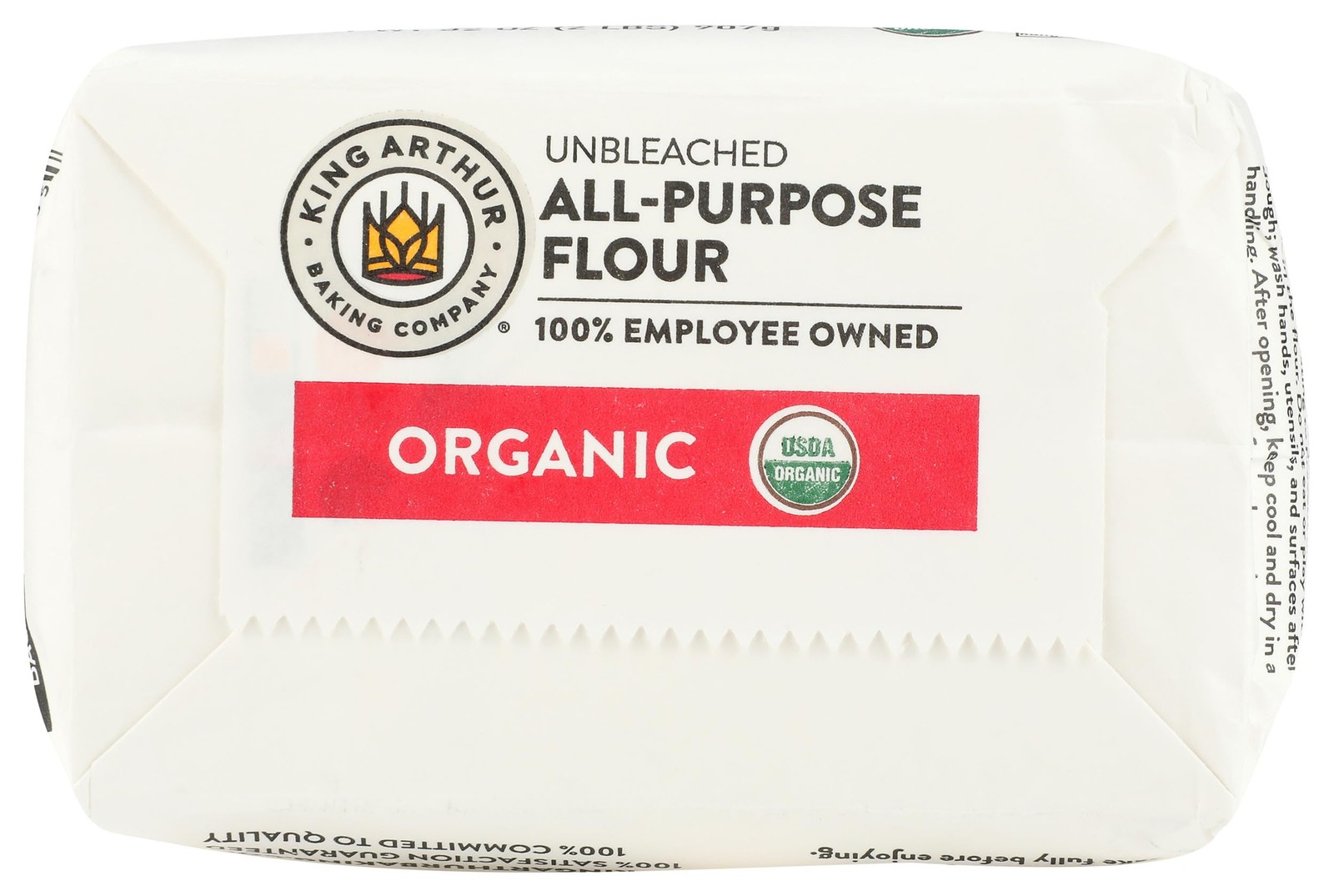 Organic All Purpose Flour 32 Oz Baking Kitchen Ingredient 100% American Wheat