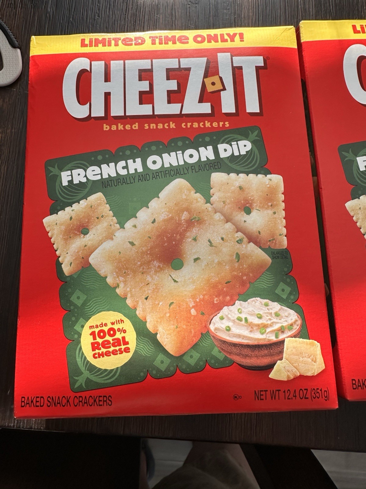 Limited Time Only! French Onion Dip Cheez It 12.4oz Pack of 2 Always Fresh