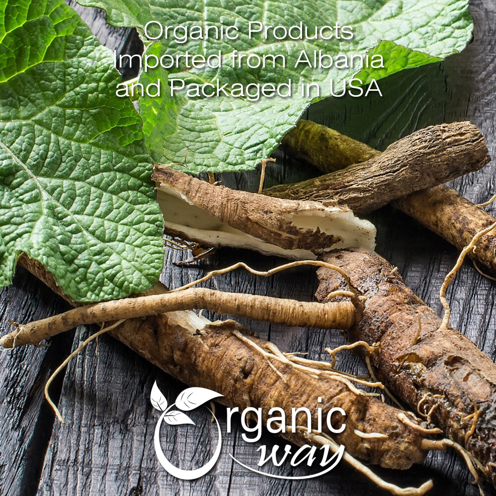 Organic Way Burdock Root Cut & Sifted – Herbal Tea | Kosher & USDA Certified
