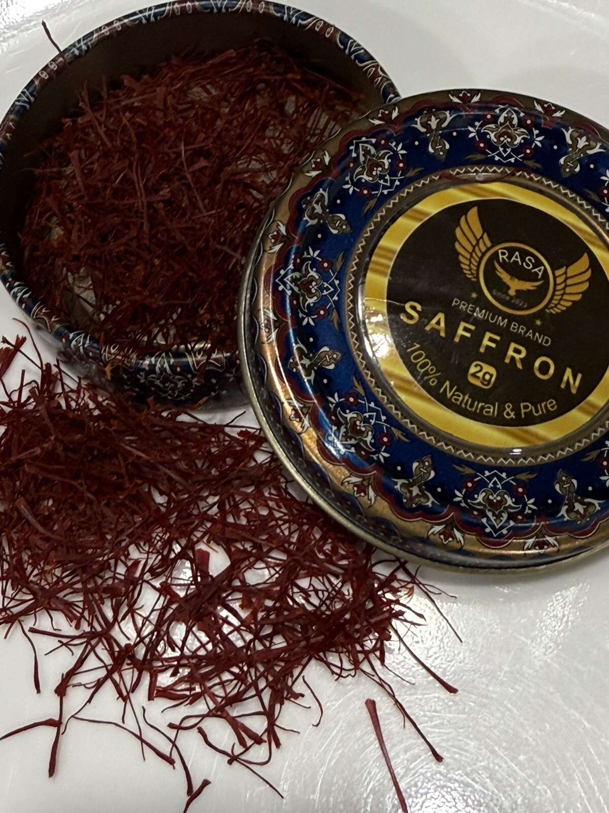 4 Grams (2) 2 Gram Tins Of Saffron Threads Spices for all Culinary Uses