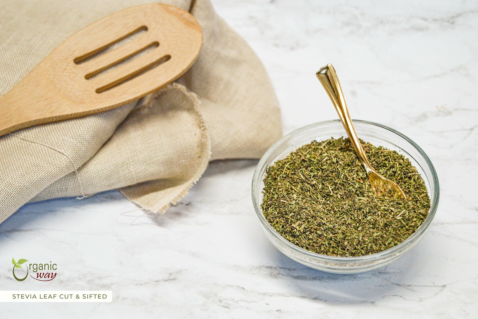 Organic Way Stevia Leaf Cut & Sifted – Organic, Kosher & USDA Certified