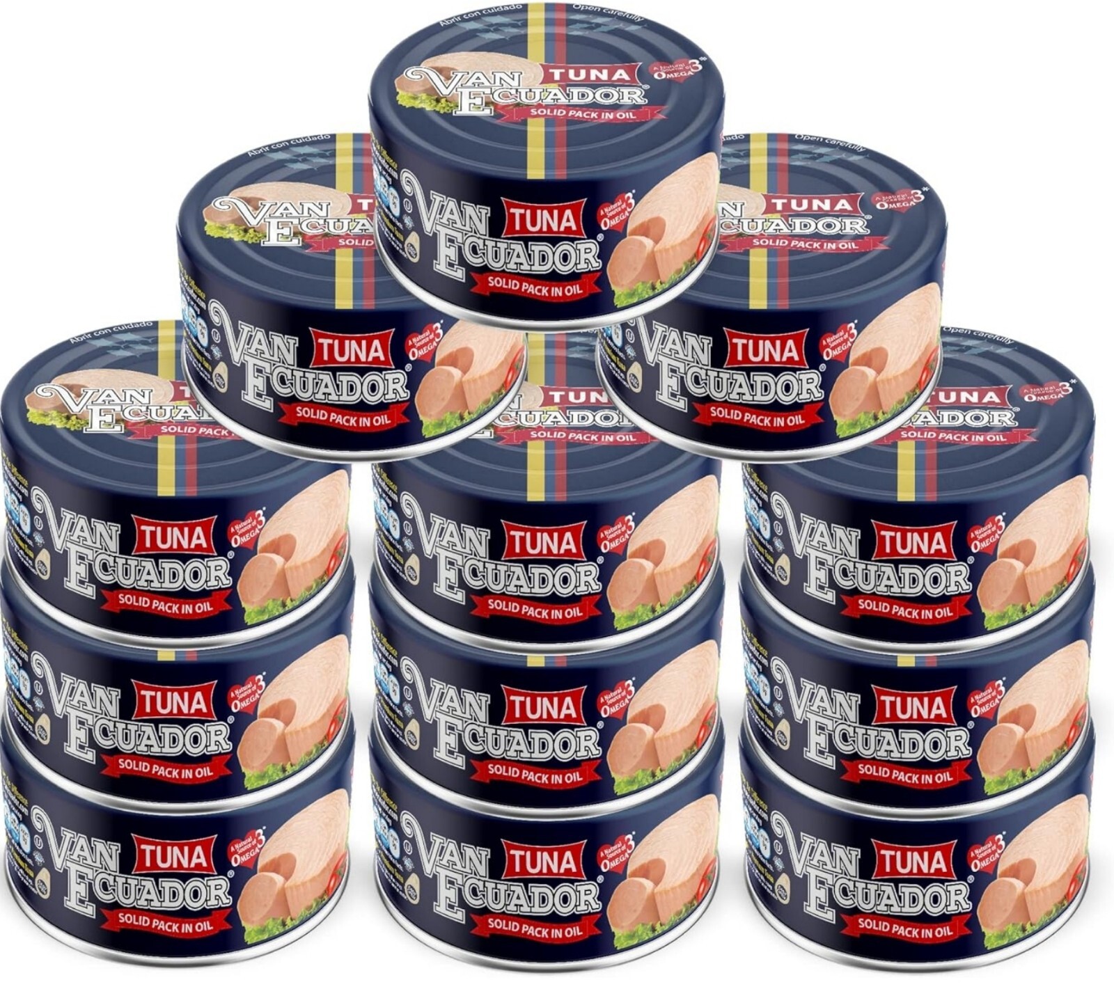 Van Ecuador Premium Tuna In Oil, 5.3oz (Pack of 12)