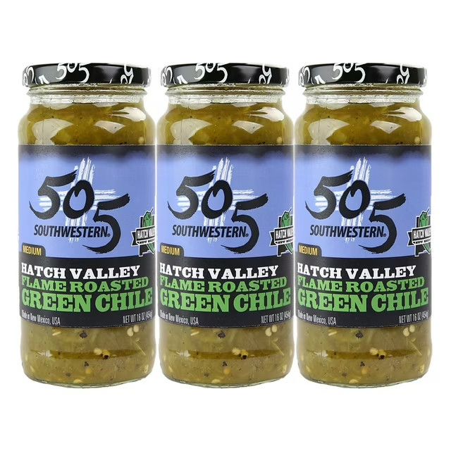 505 Southwestern Hatch Valley Green Chile New Mexico Chili Pepper 3 Pack