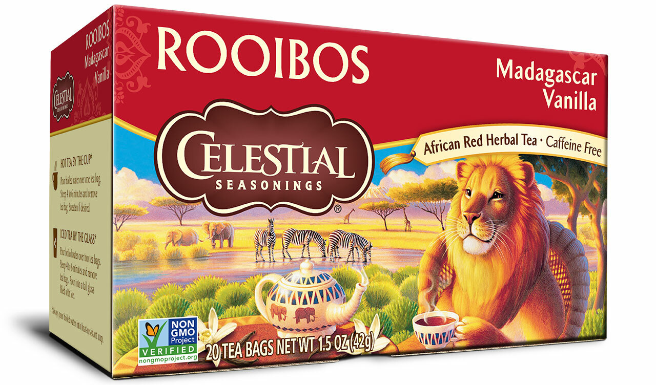 Celestial Seasonings Madagascar Vanilla Rooibos African Red Herbal – 20 tea bags