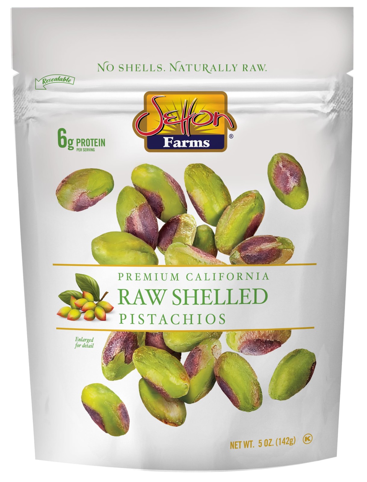 Setton Farms Naturally Raw Shelled Pistachios, No 5 Ounce (Pack of 1),