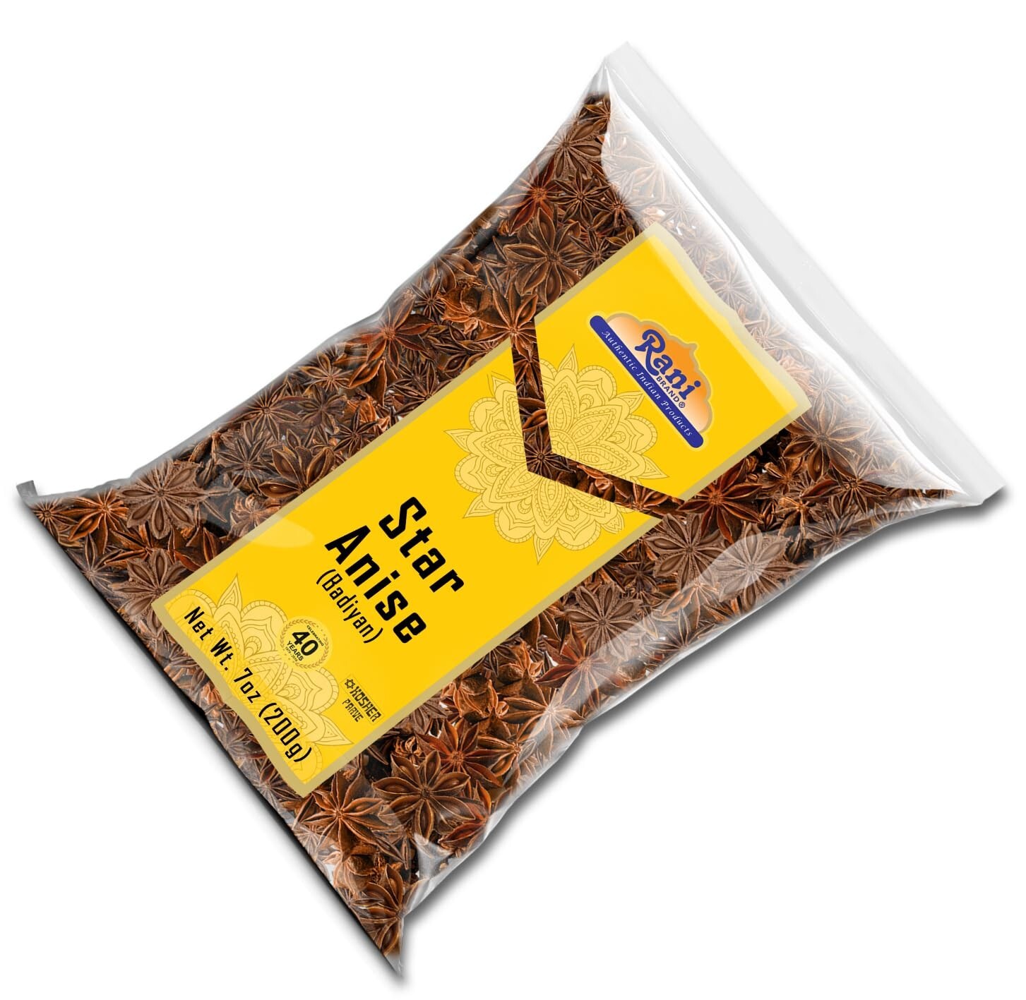 Rani Star Anise Seeds, Whole Pods (Badian Khatai) Spice 7oz (200g)