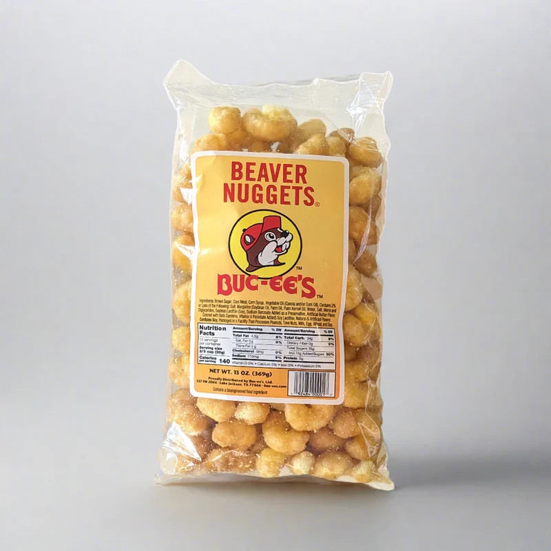 Buc-ee’s Beaver Nuggets Sweet Caramel Corn Puff Snacks 13oz.