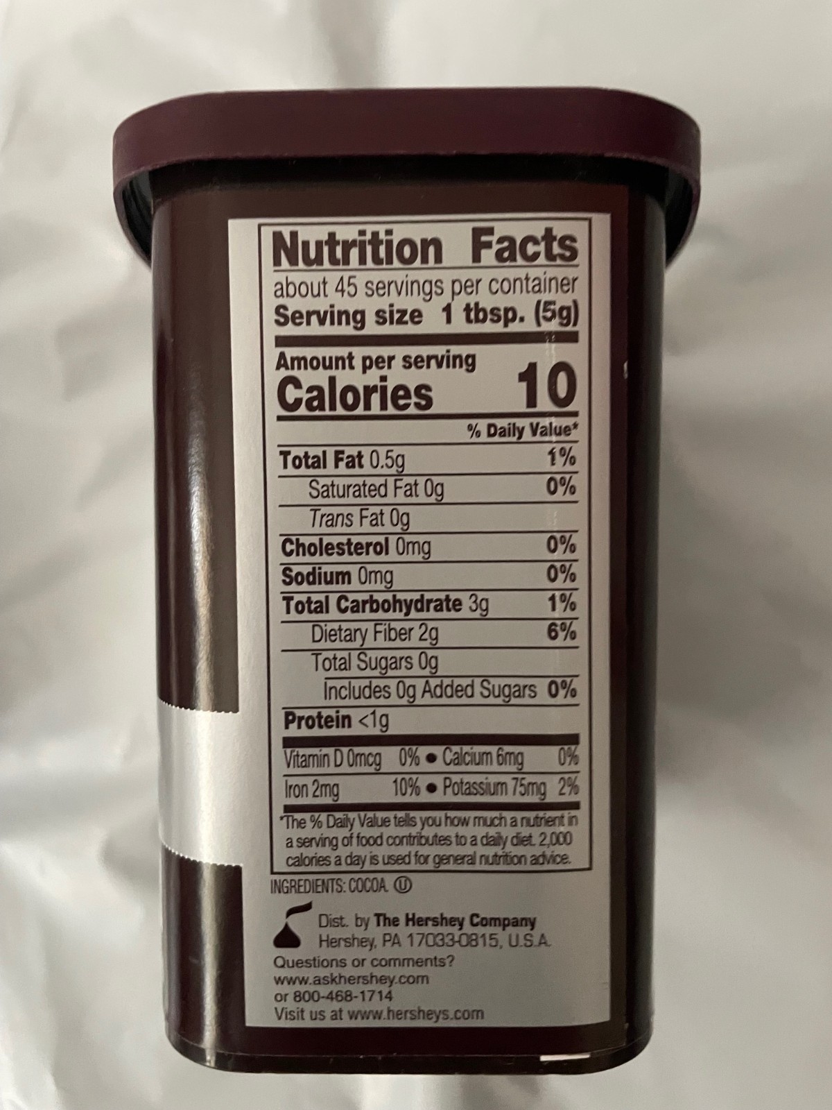 3 Pack HERSHEY’S Natural Unsweetened Cocoa Powder 8 oz Can | Pure 100% Cacao
