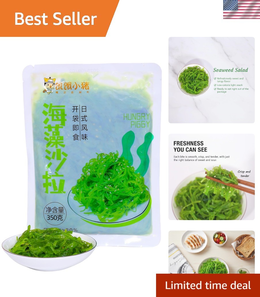 Delicious Wakame Seaweed Salad – 12.35oz, Perfect for Asian Cuisine Delights