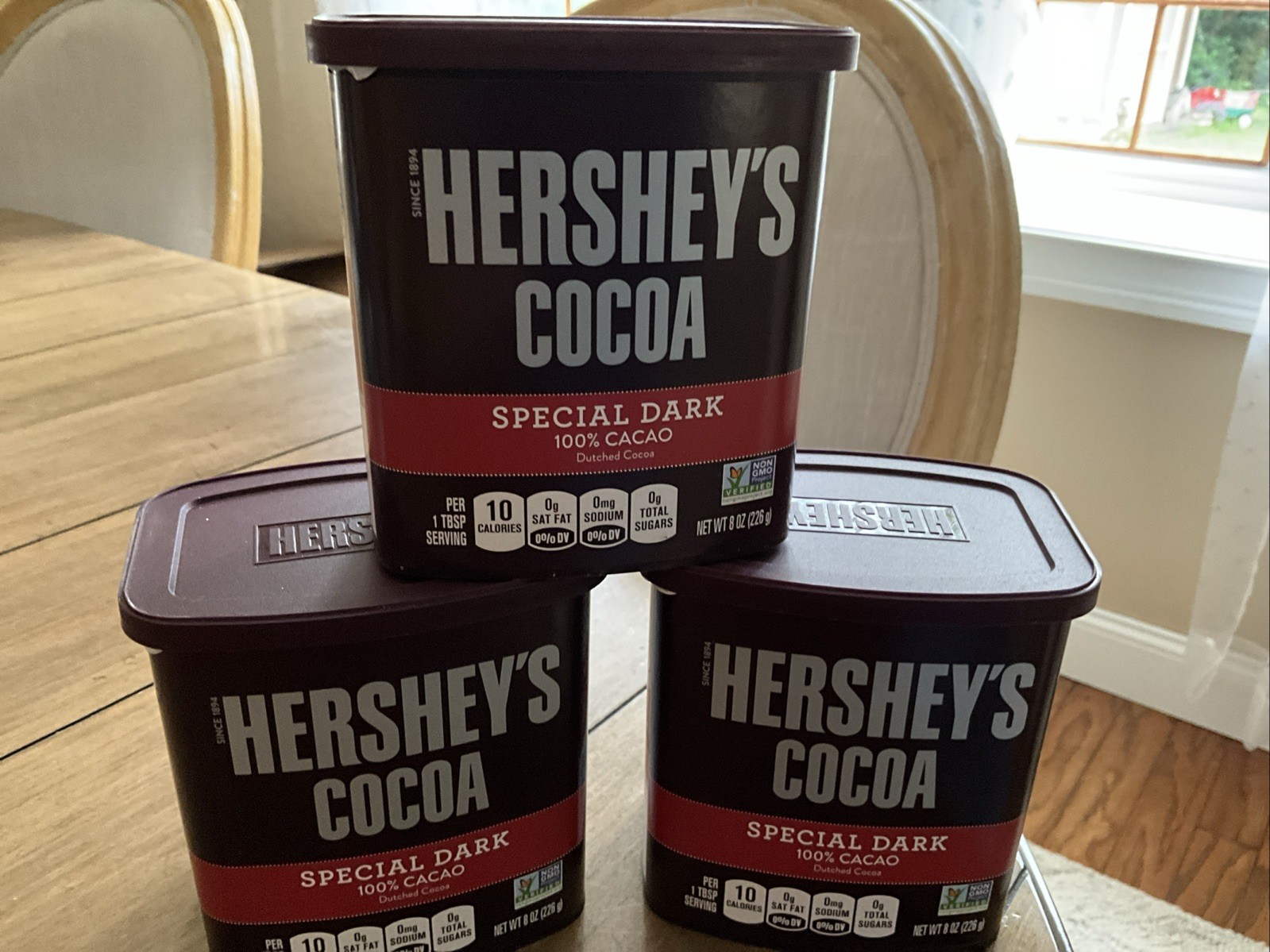 Hershey’s Special Dark Dutched Cocoa Powder 100% Cacao Lot Of 3 Sealed