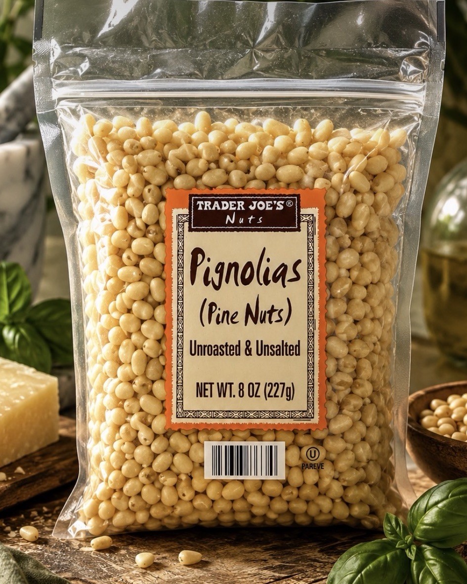 2 Packs New Trader Joe’s Unroasted & Unsalted Pignolias Pine Nuts 8oz Each X 2