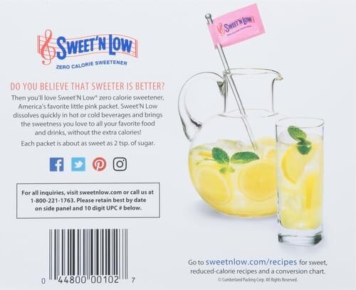 Sweet ‘N Low Granulated Sugar Substitute, 3.5 Ounce (100 Count) (Pack of 2)