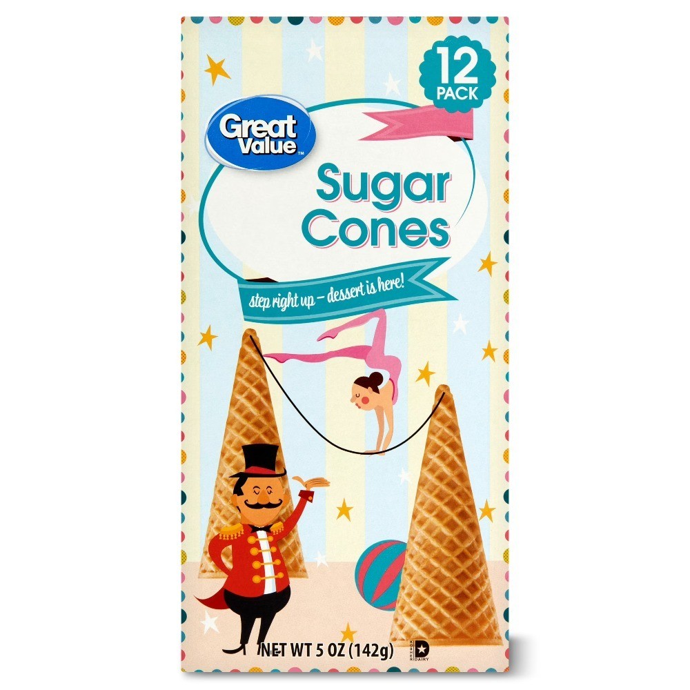 Sugar Cones 5 oz 12 Count Pack of 4
