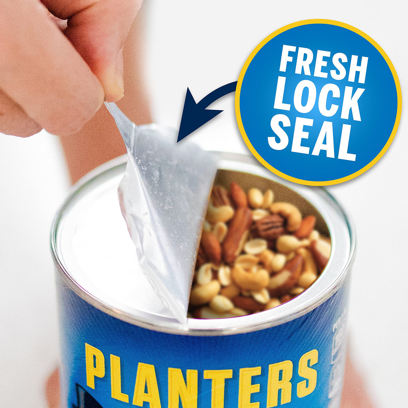 Planters Lightly Salted Mixed Nuts 15 Ounce Kosher Snack Less Than 50 Peanuts