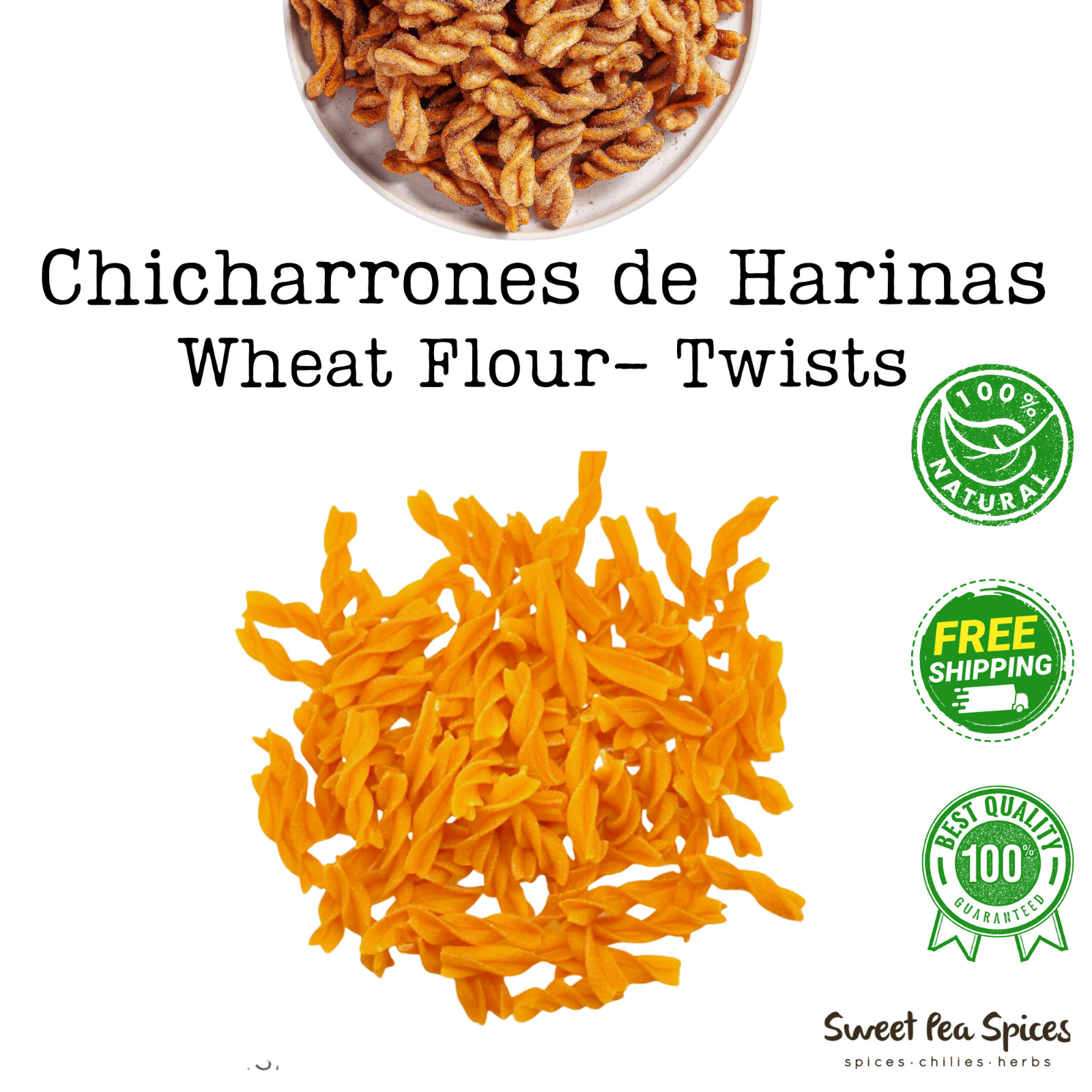 Duros Twists – All Sizes Chicharrones de Harinas – Fritura De Tornillo – Durito