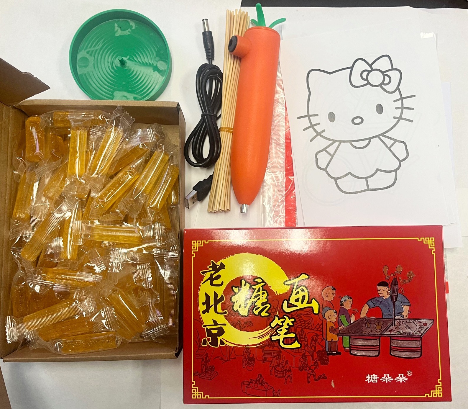 Old Beijing Sugar Painting Pen Set DIY Sugar Painting Lollipop 3D Pen 老北京糖画笔套装