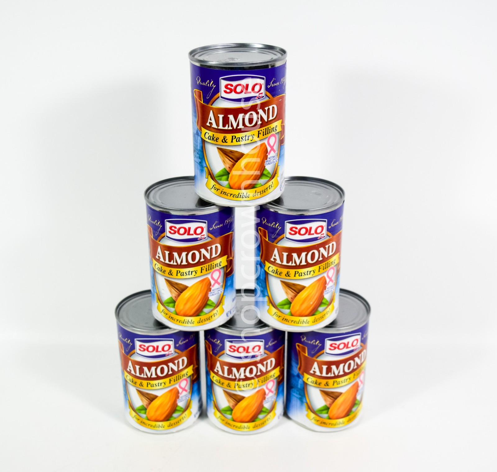 6 Solo ALMOND Cake & Pastry Filling Gluten Free Baking 12.5 oz can 10/23/2026
