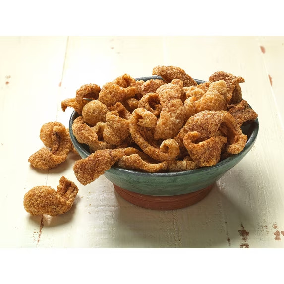 Mac’s Chicharrones Golden Cracklin Curls, Fried Pork Fat with Skin, 12 oz, 3Pack