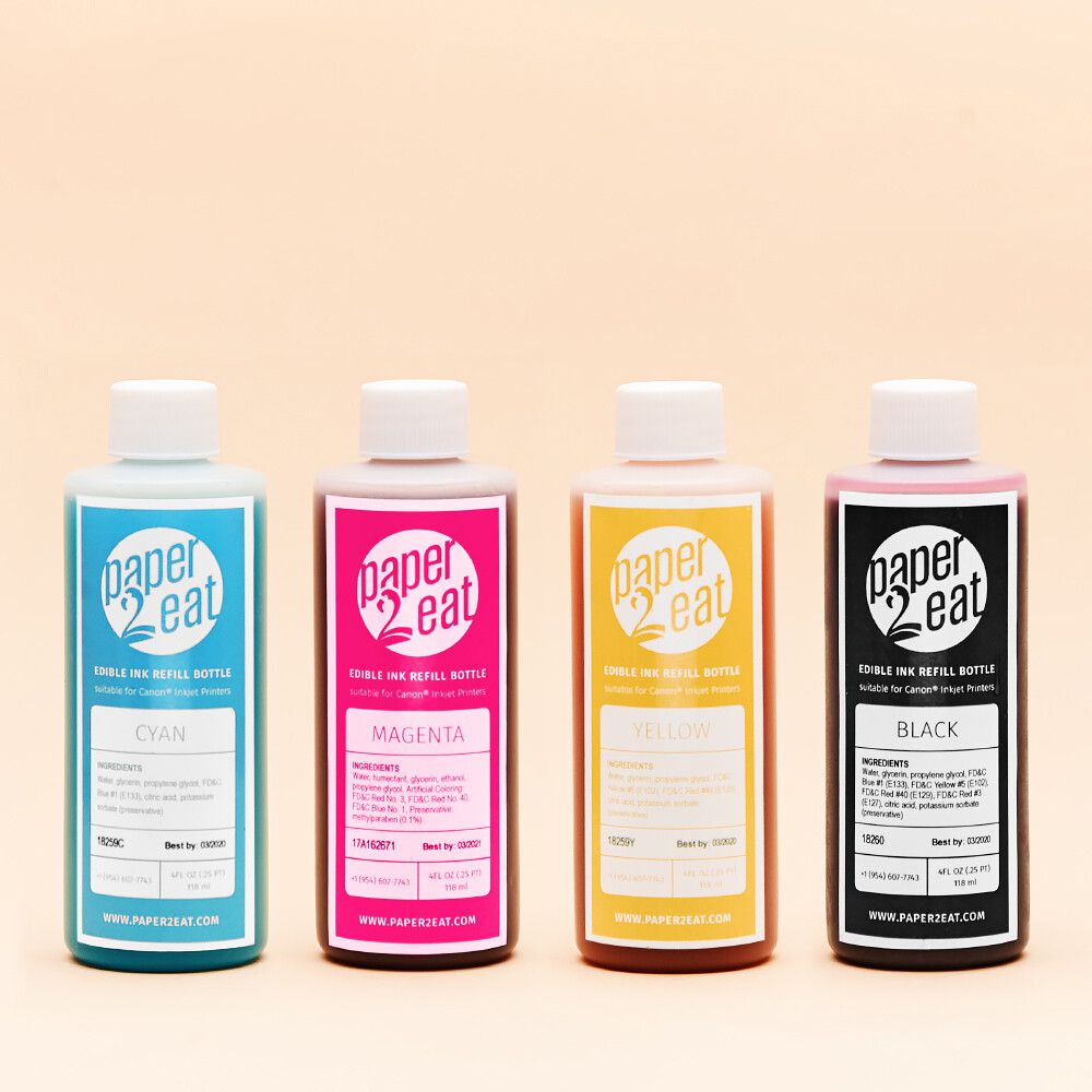 4 fl.oz. (118 ml) Premium Edible Refill Ink – KOSHER CERTIFIED & FDA COMPLIANT