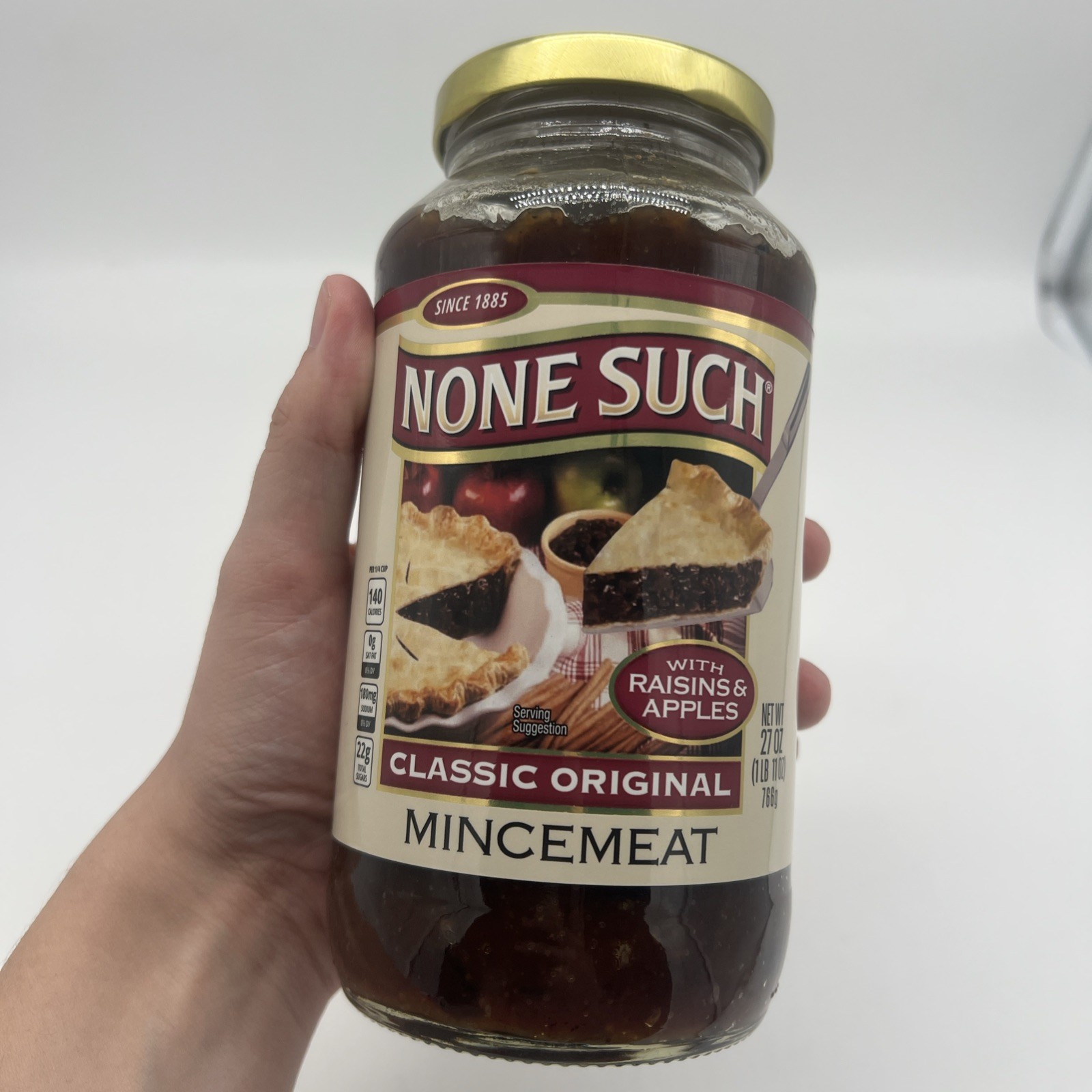 1 Borden None Such Mincemeat CLASSIC ORIGINAL 27 ounce jar 01/31/2027