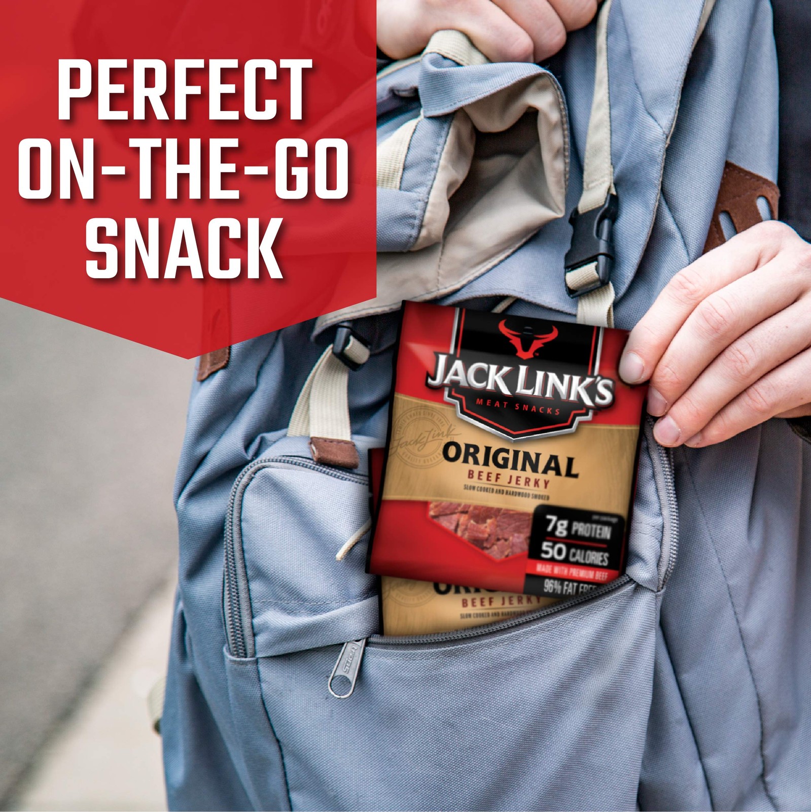 Jack Link’s Beef Jerky 5 Count Multipack, Original, 5, 5 (Pack of 2)