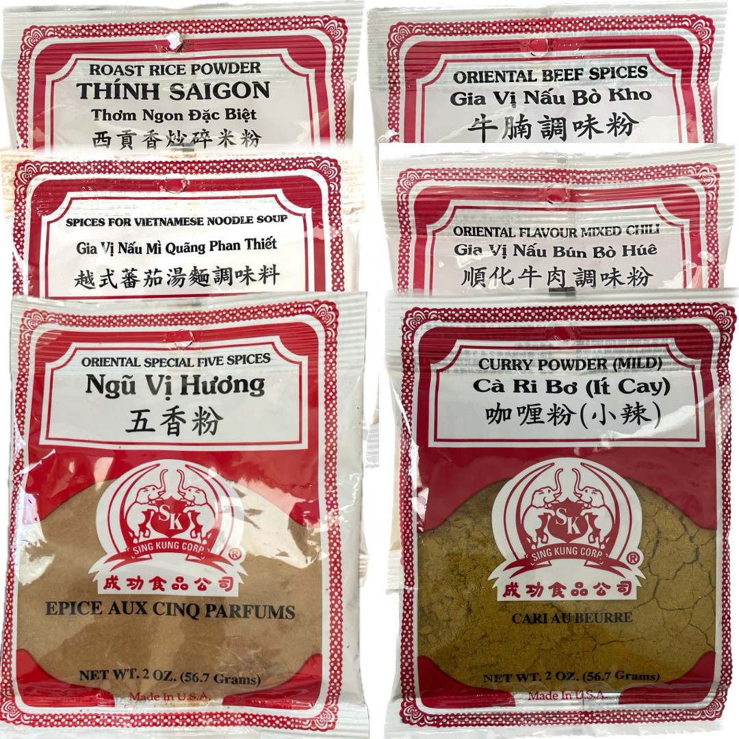 1 Pack – Sing Kung Asian Oriental Spices Seasoning Blend Mix – Choose Flavor