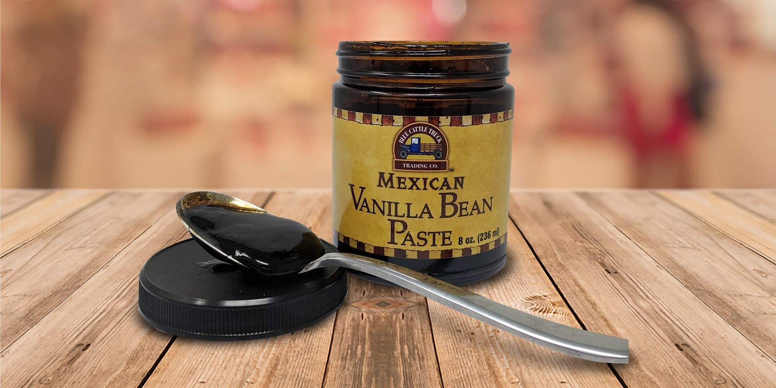 Blue Cattle Truck Trading Co. Gourmet Mexican Vanilla Bean Paste, 8 Ounce (Measu
