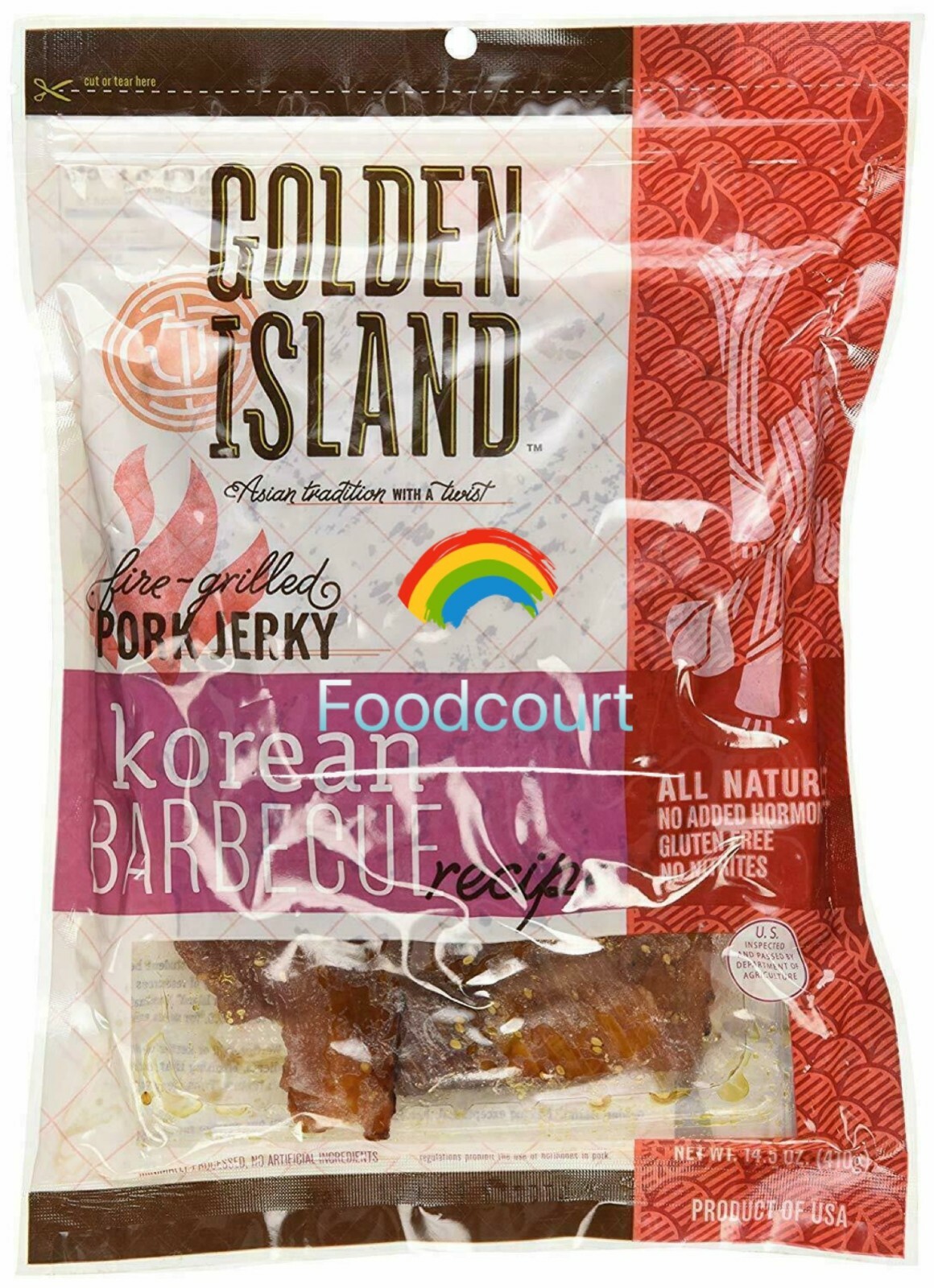 Golden Island Korean BBQ Pork Jerky 14.5 oz