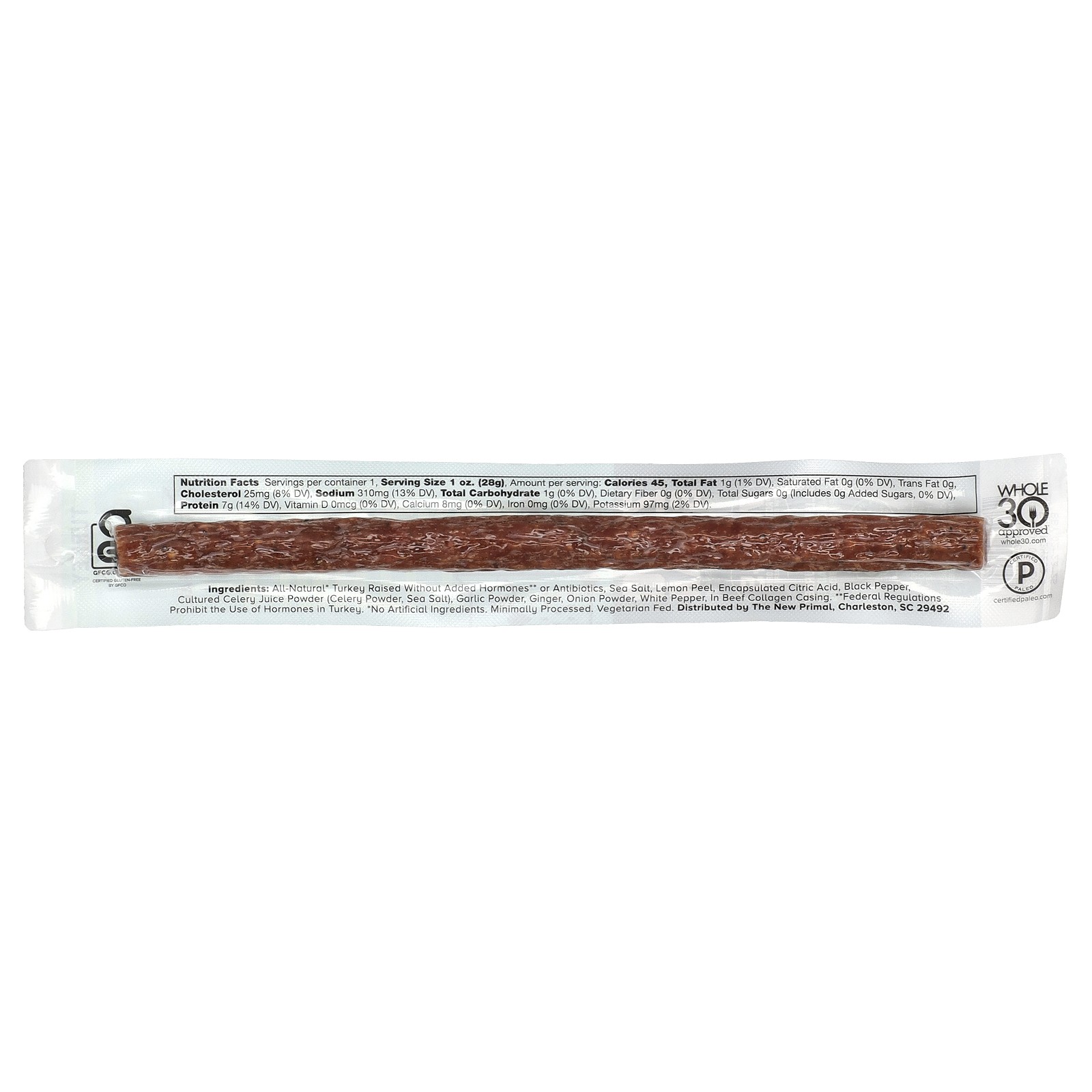 Turkey Stick, Lightly Peppered, 1 oz