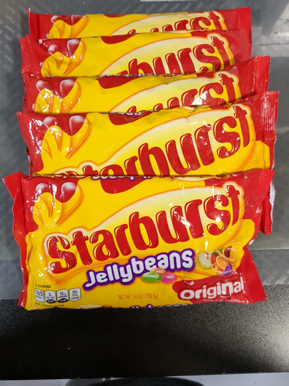 5 Pk STARBURST Original Easter Jelly Beans Chewy Candy 14 oz Best Before 11/2025
