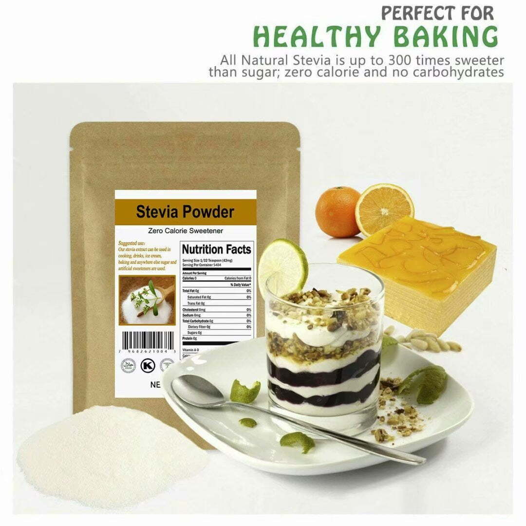 CCnature Pure Natural Stevia Extract Powder Sweetener Sugar 0 Cal Substitute