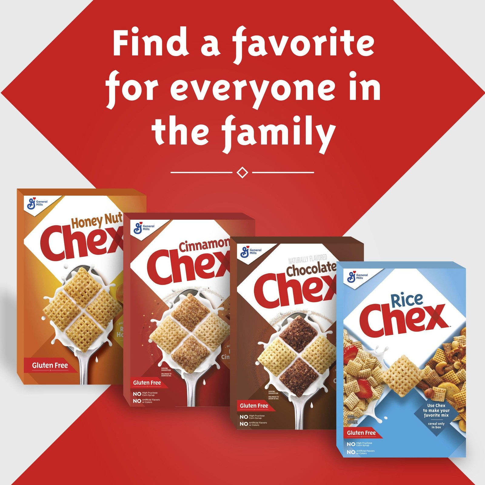 Blueberry Chex Cereal, Gluten Free Breakfast Cereal, Made with Whole Grain, 12oz